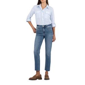 Kut From The Kloth 18W Rachael High Rise Fab Ab Mom Jeans Medium Wash
